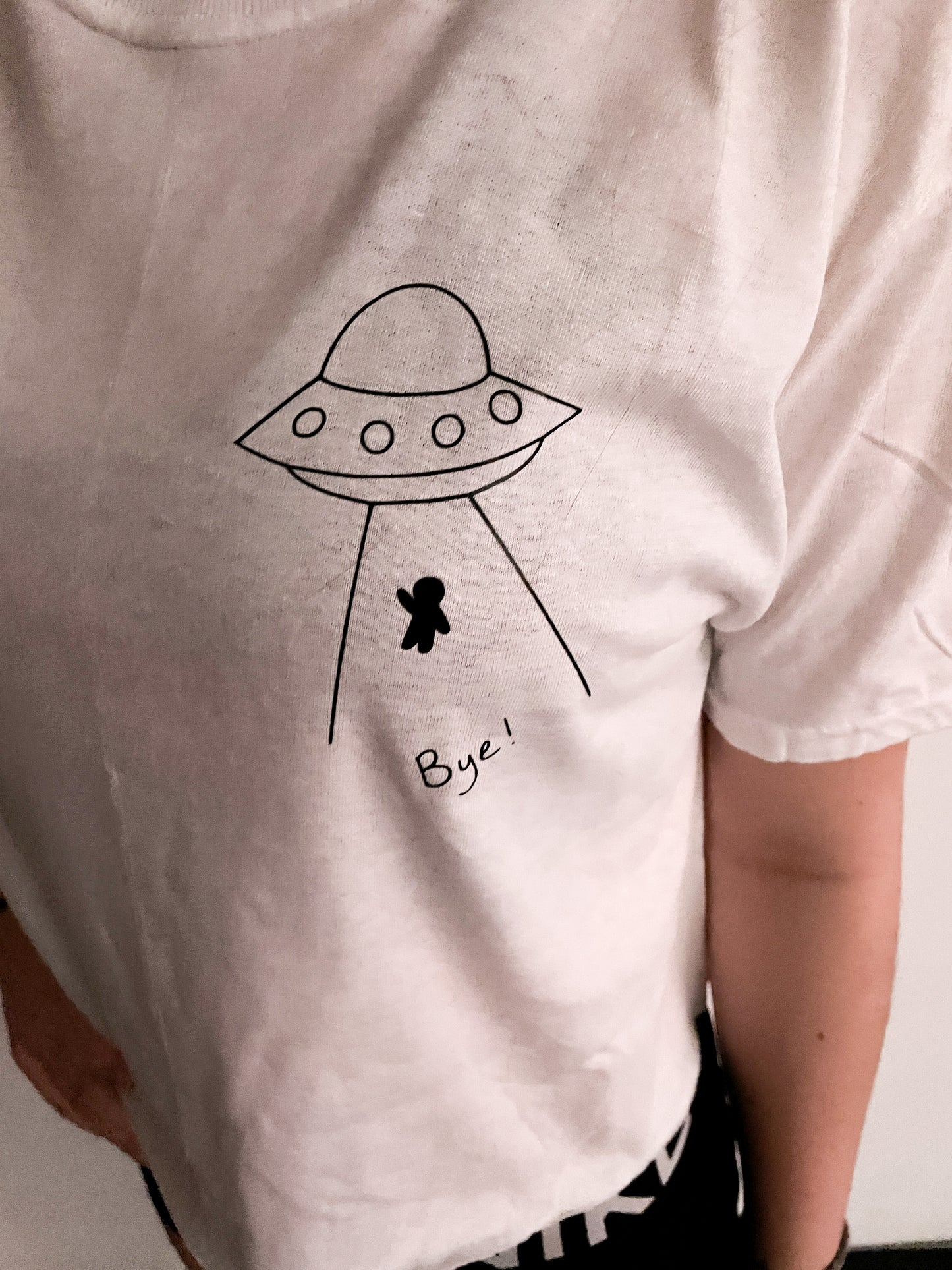 Alien Abduction Cropped Tee